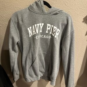 Gildan Gray Hoodie with White Text